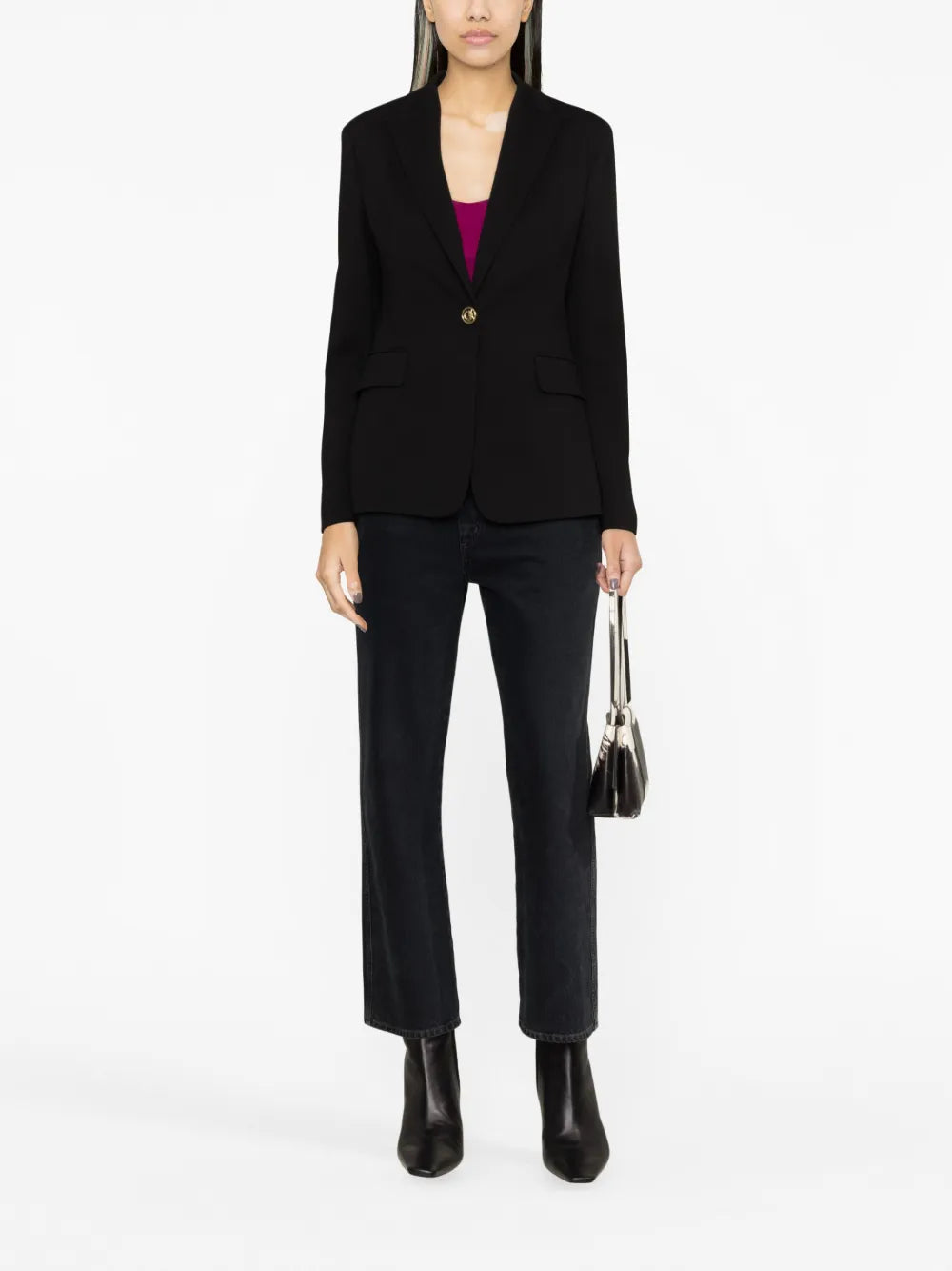 Single-Breasted Button Blazer