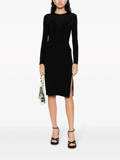 Aramis Gathered Midi Dress