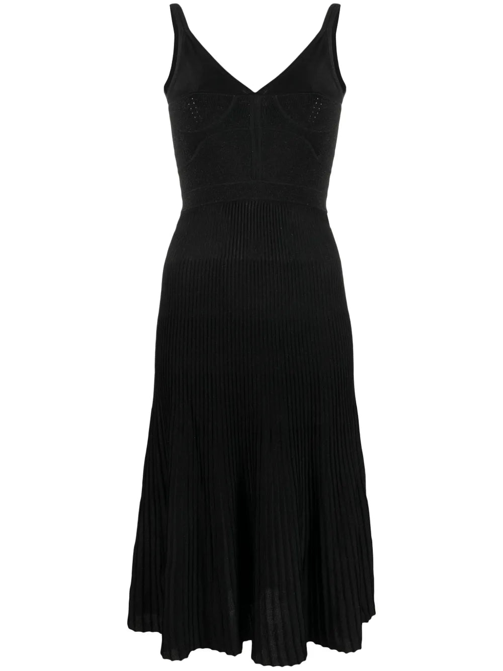 Panelled Lurex Corset Dress