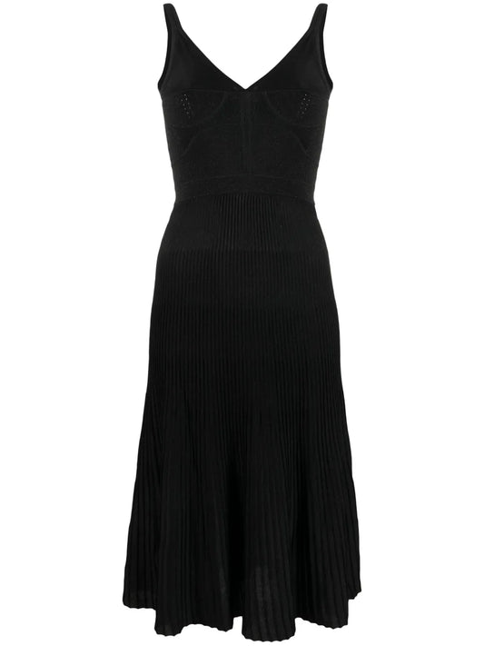 Panelled Lurex Corset Dress