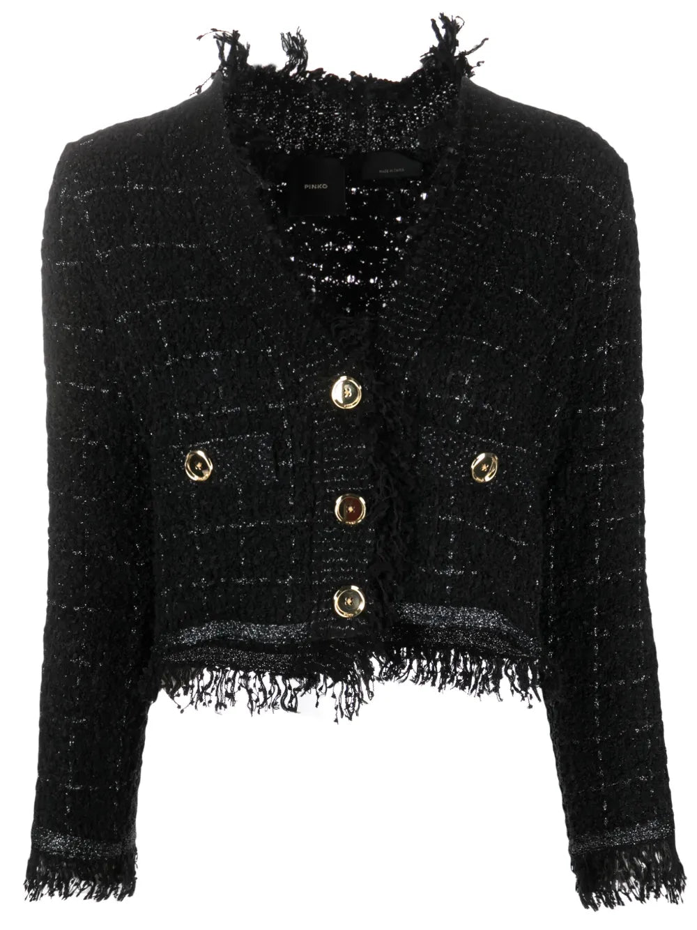 Basket Weave Cropped Jacket