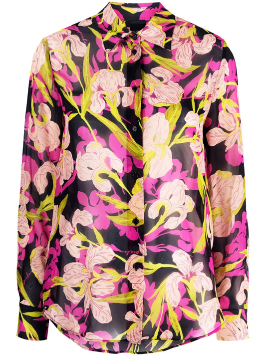 Floral-Print Long-Sleeve Shirt