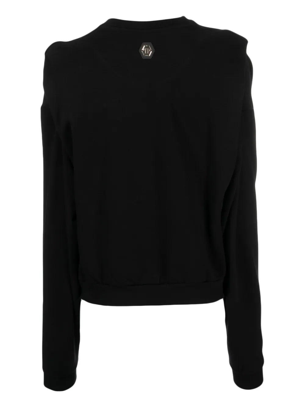 Crystal-Embellished Round-Neck Sweatshirt