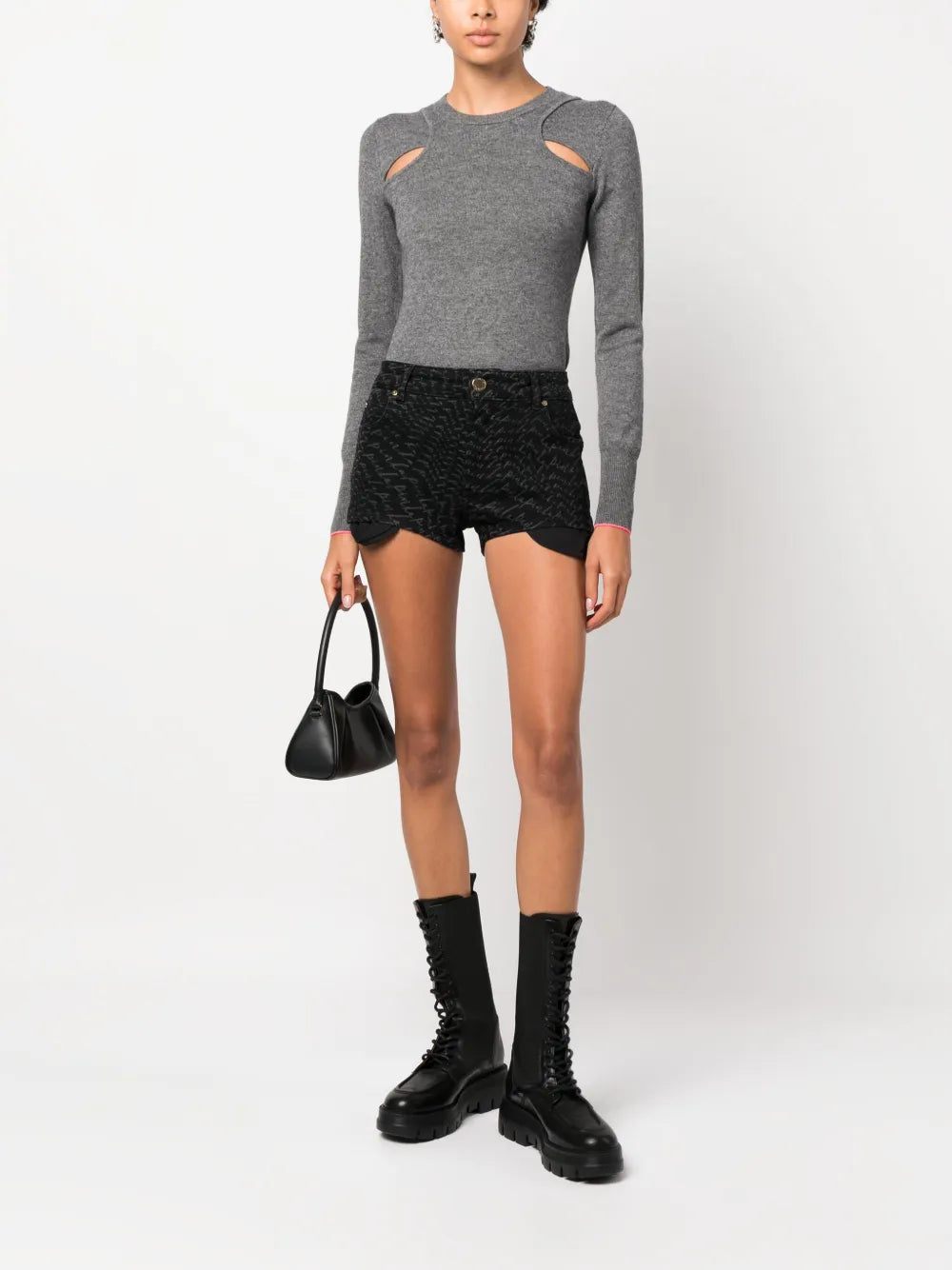 Logo-Print Denim Shorts