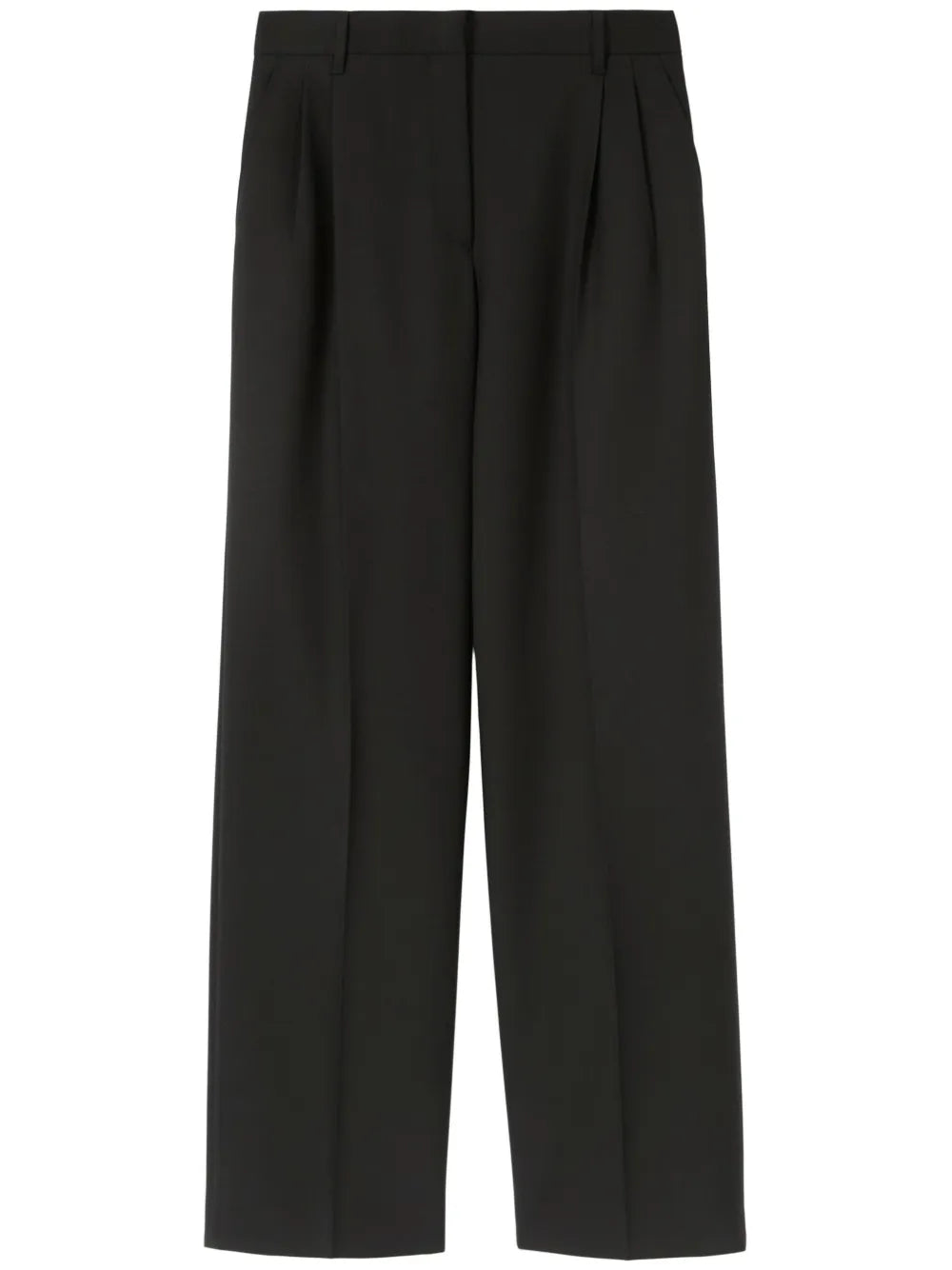 Wide-Leg Wool Trousers