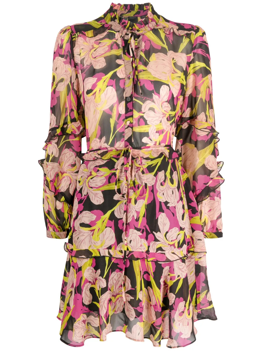 Piccadilly Floral-Print Ruffled Minidress