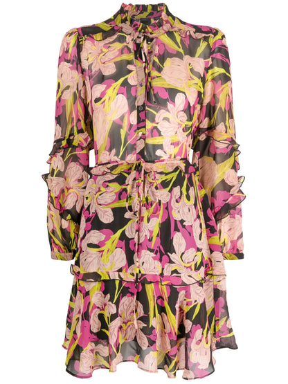 Piccadilly Floral-Print Ruffled Minidress