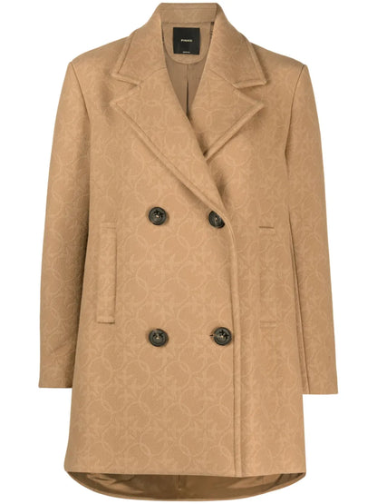 Double-Breasted Wool-Blend Coat