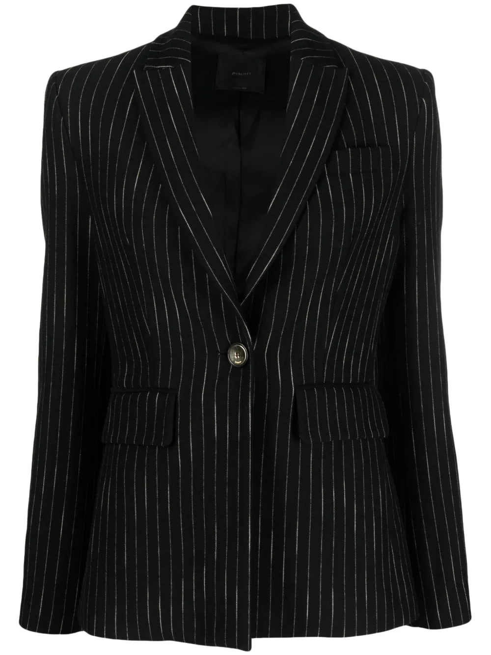 Striped Single-Breasted Blazer