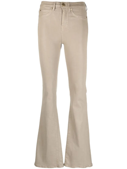 Coated Flared Jeans