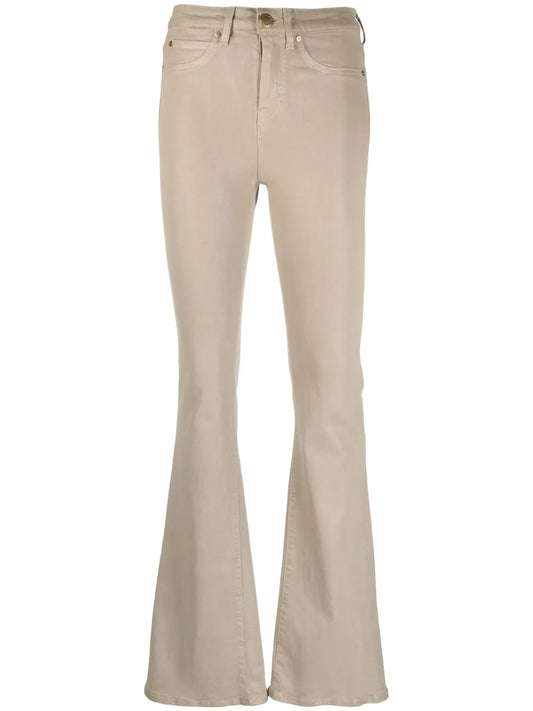 Coated Flared Jeans