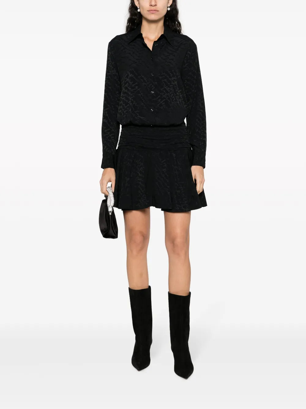Arzach Logo-Jacquard Shirtdress