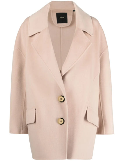 Single-Breasted Wool Coat