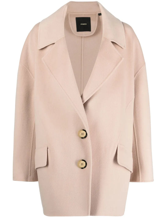 Single-Breasted Wool Coat