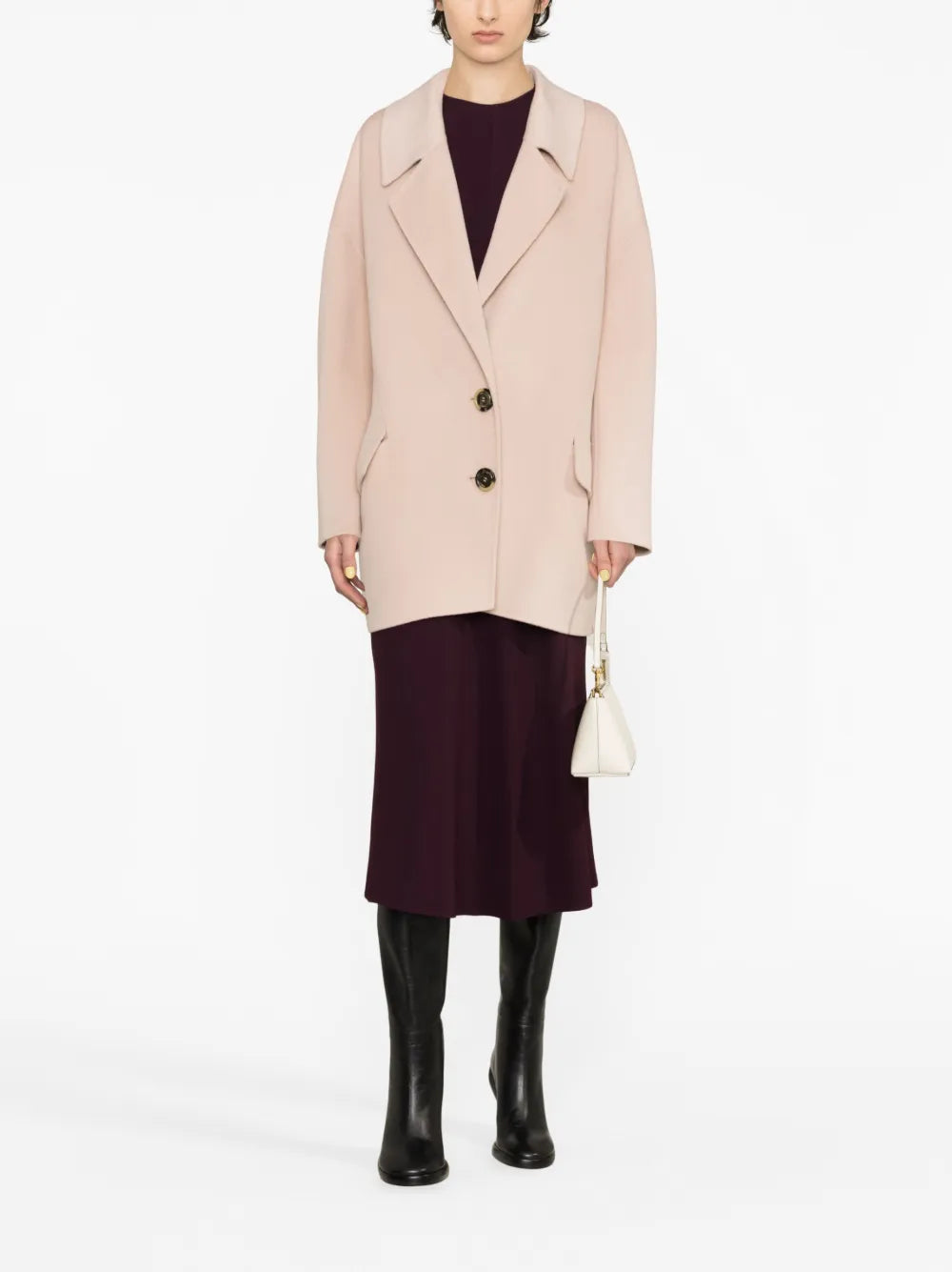 Single-Breasted Wool Coat