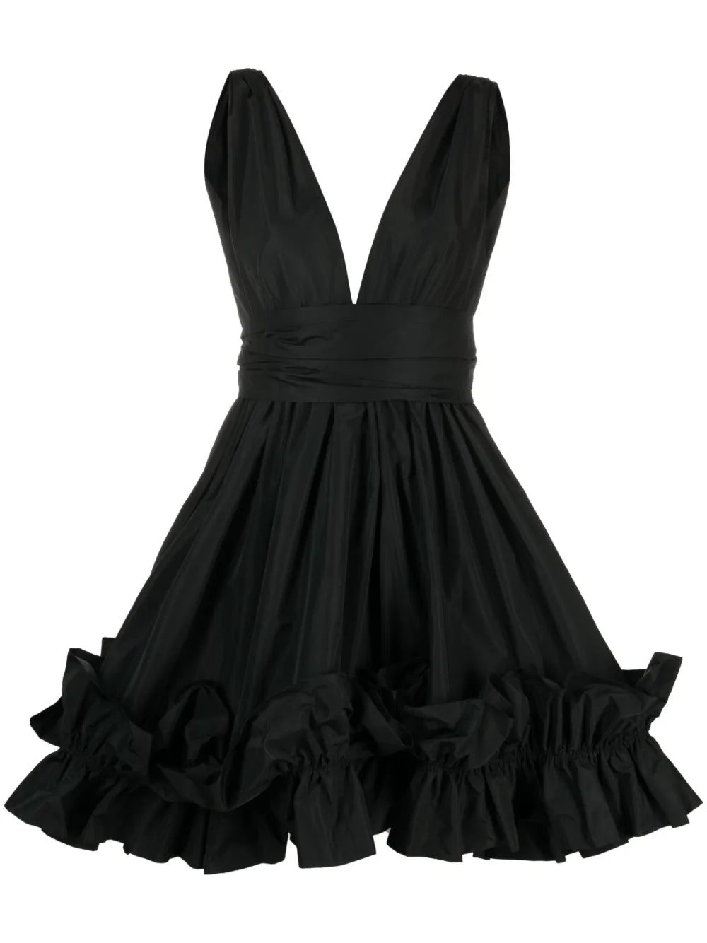 V-Neck A-Line Minidress