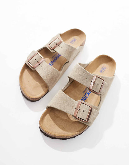 Arizona Suede Flat Sandals