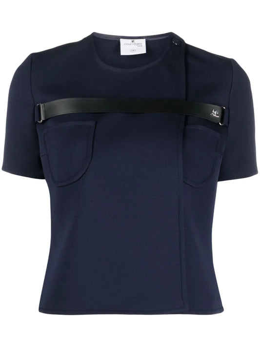 Strap-Detail T-Shirt