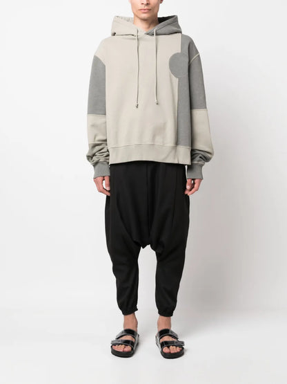 Cropped Drop Crotch Trousers