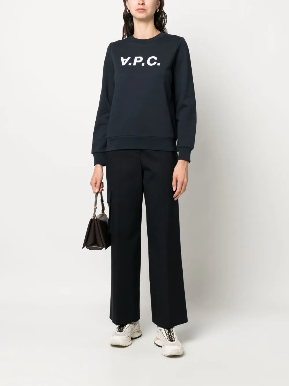 Vpc Logo-Print Cotton Sweatshirt