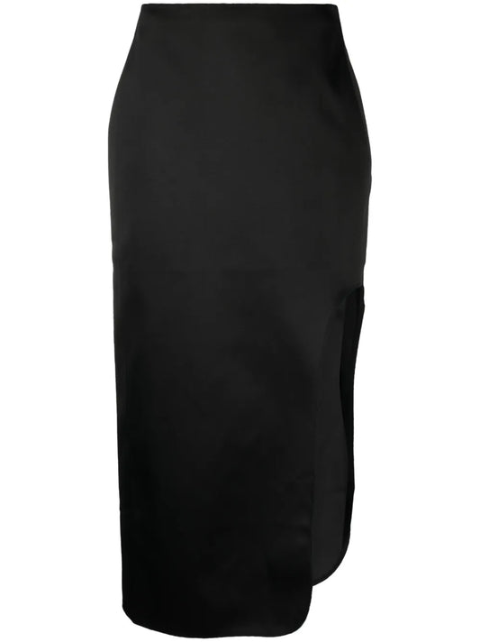 Wick Side Slit Maxi Skirt