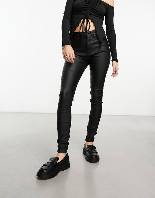 Callie Coated Skinny Jeans