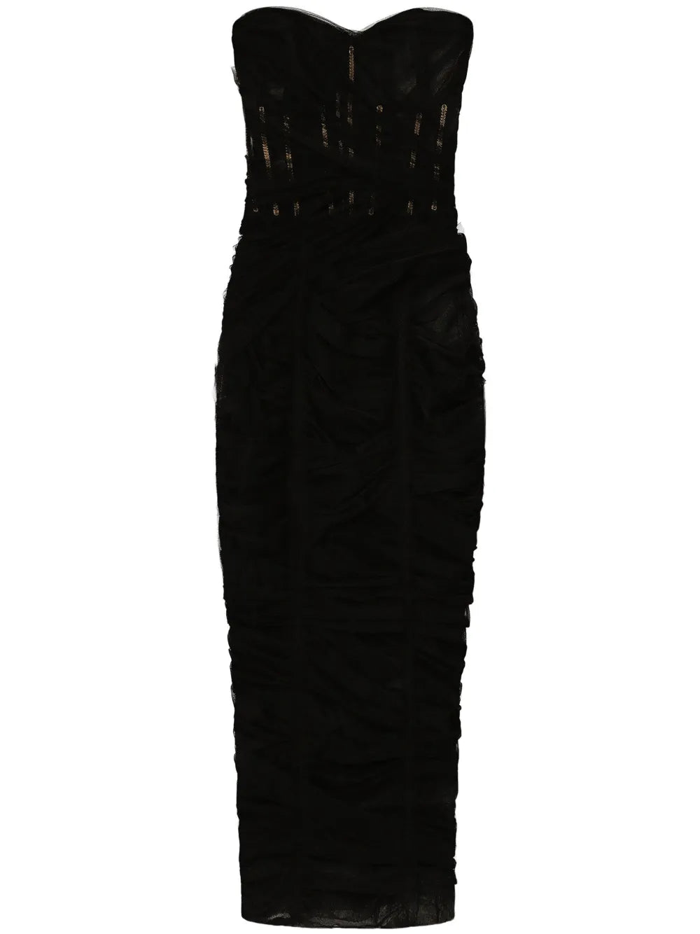 Draped Tulle Corset Dress