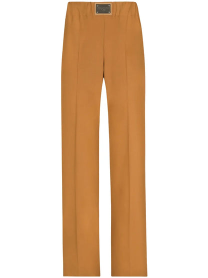 High-Waisted Wool Trousers