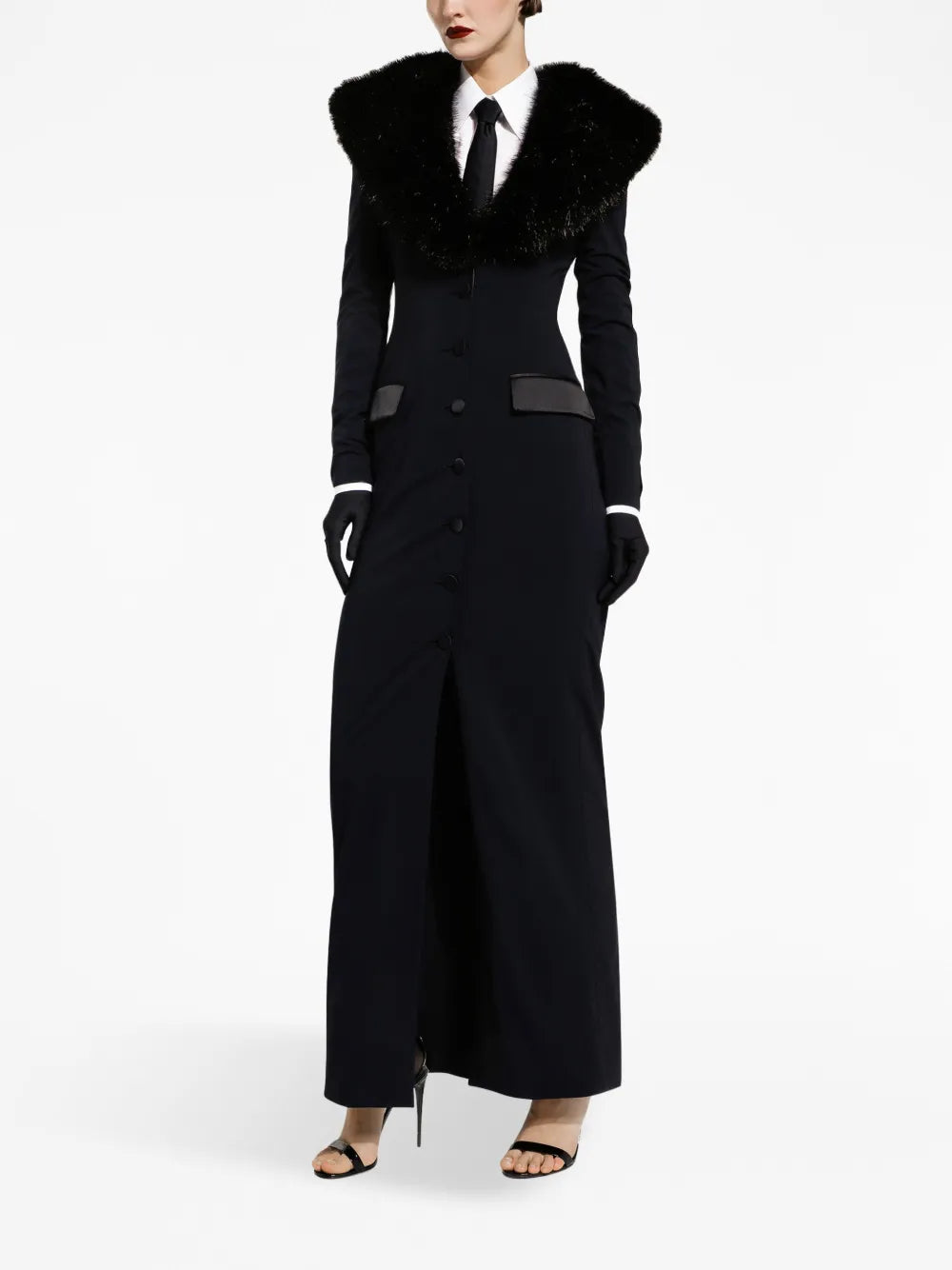 Single-Breasted Fitted-Waist Coat
