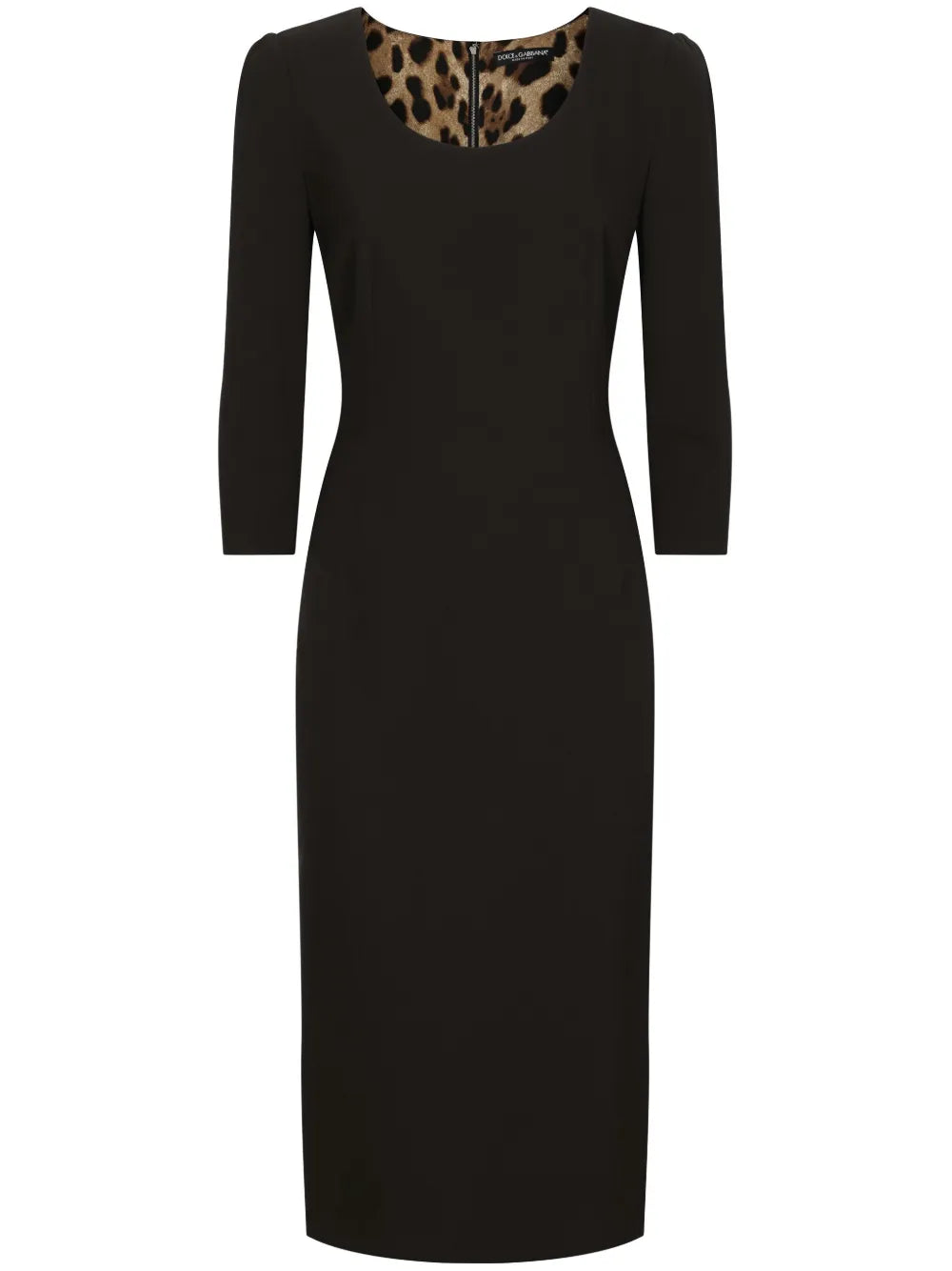 Wool-Blend Midi Dress