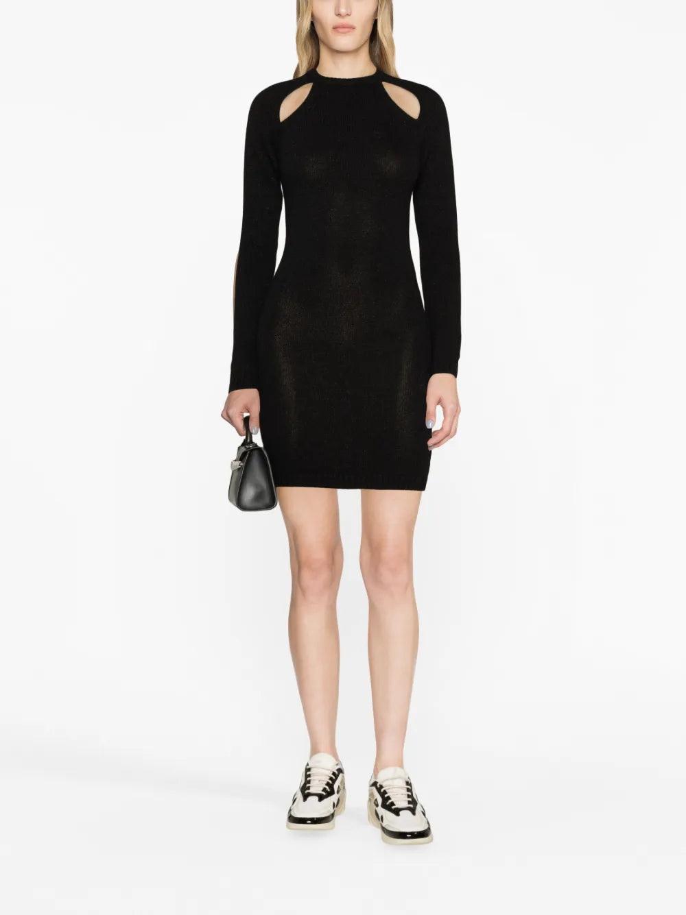 Cut-Out Knitted Minidress