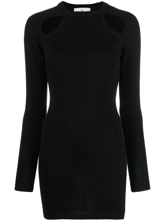 Cut-Out Knitted Minidress