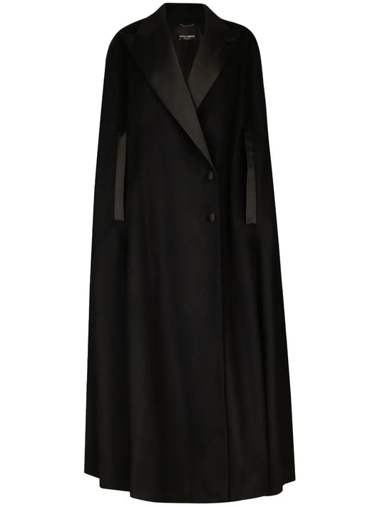 Feather-Detail Cape