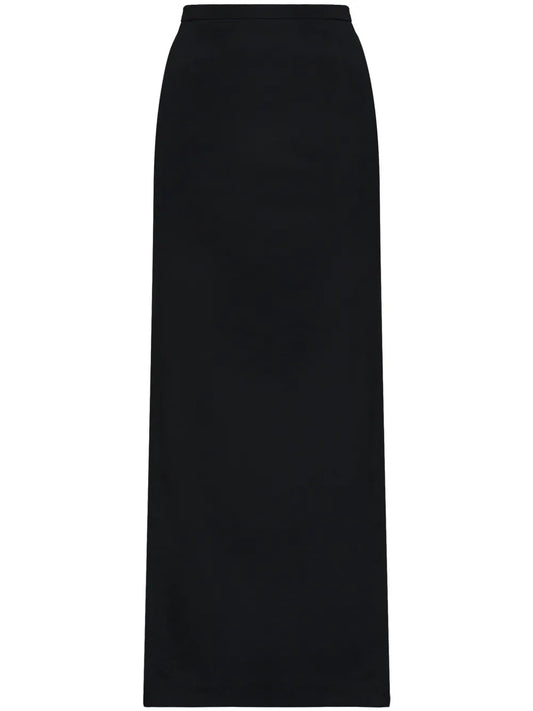High-Slitted Cady Maxi Skirt
