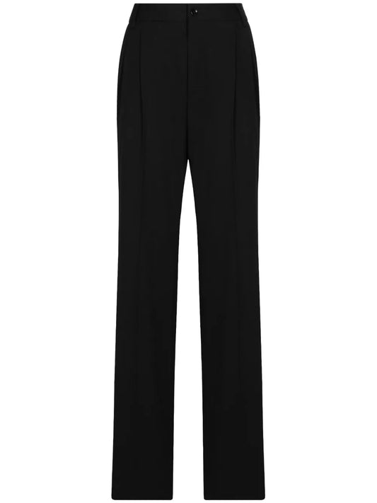Box-Pleat High-Waisted Trousers