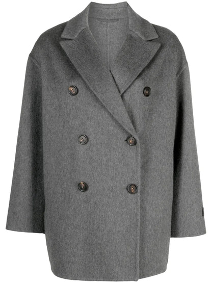 Cashmere Double-Breasted Coat