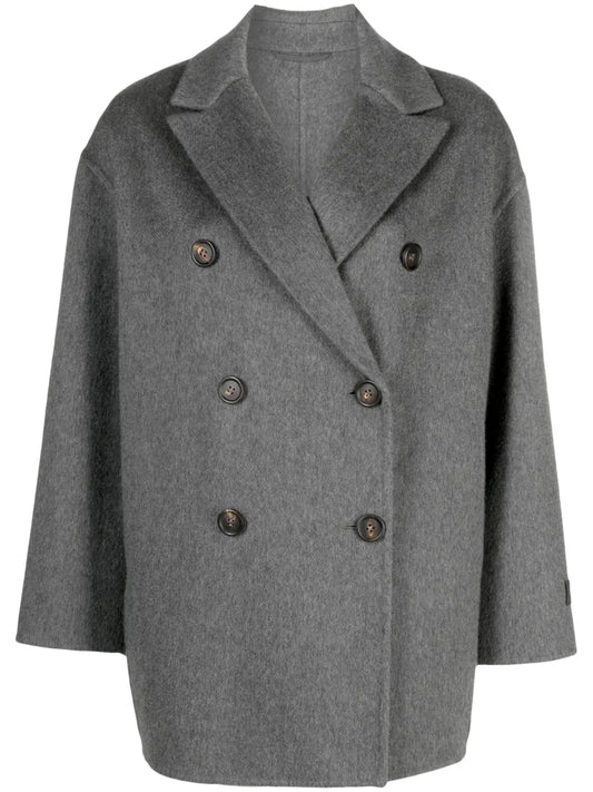 Cashmere Double-Breasted Coat