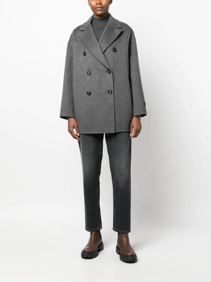 Cashmere Double-Breasted Coat