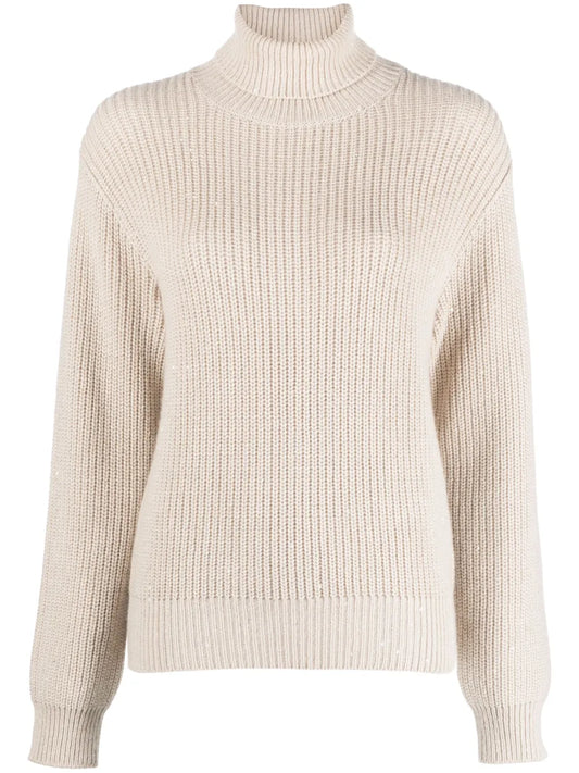 Chunky-Knit Roll-Neck Jumper
