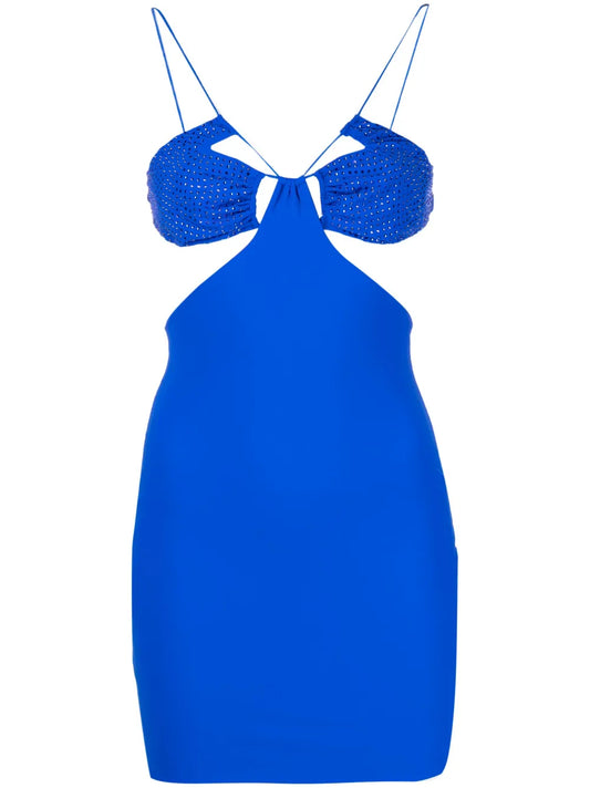 Eva Crystal-Embellished Minidress