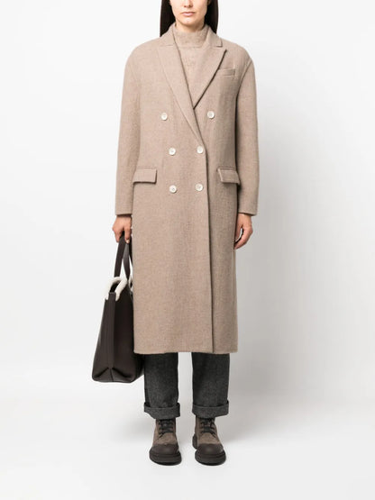 Double-Breasted Cashmere Coat