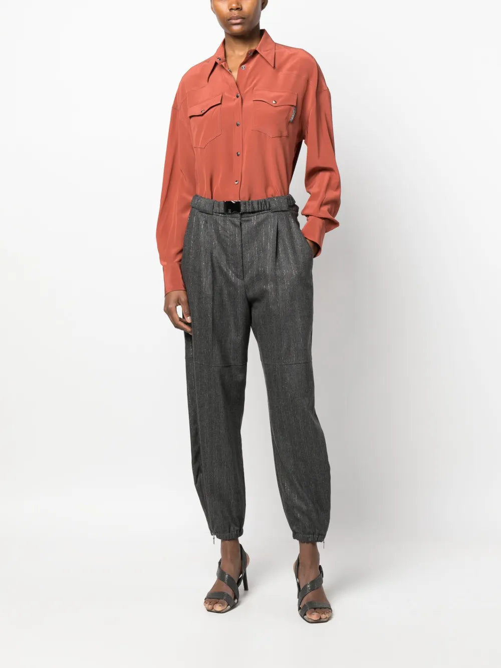 Belted-Waist Trousers