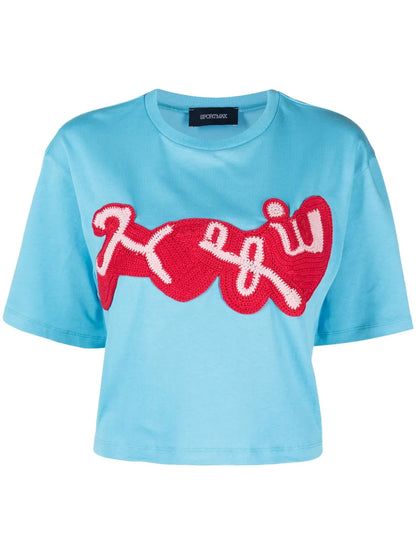 Teoria Crochet-Panel T-Shirt