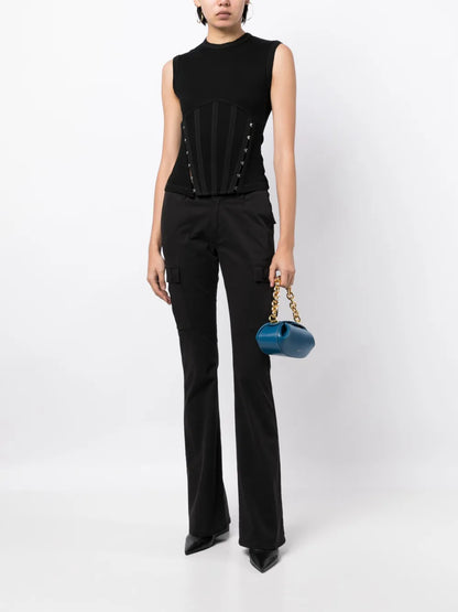 Riley Low-Rise Utility Bootcut Trousers