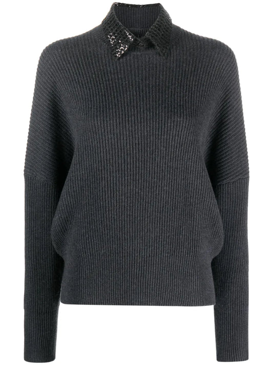 Mock-Neck Cashmere Jumper