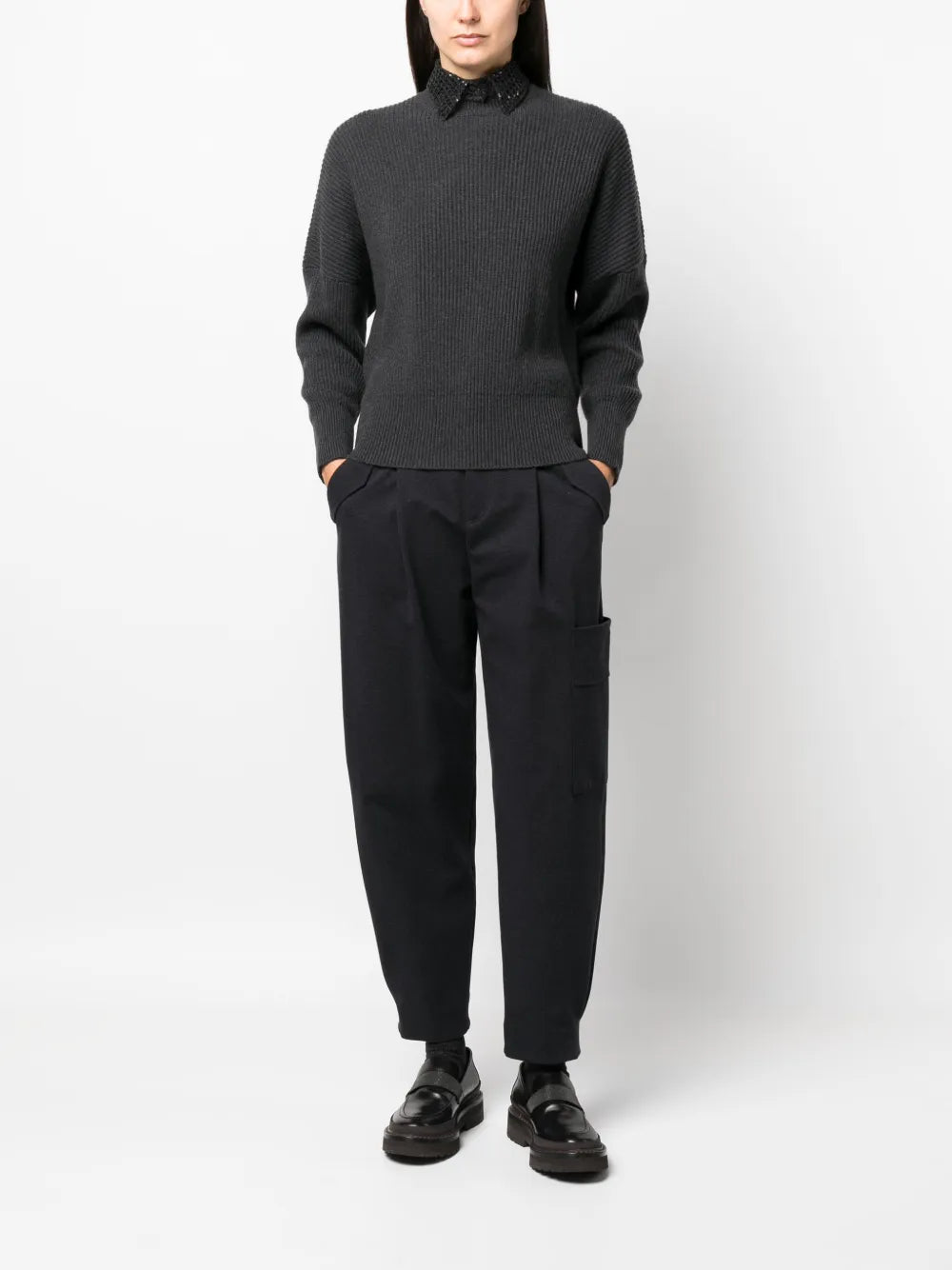 Mock-Neck Cashmere Jumper