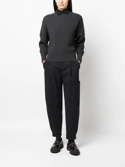 Mock-Neck Cashmere Jumper