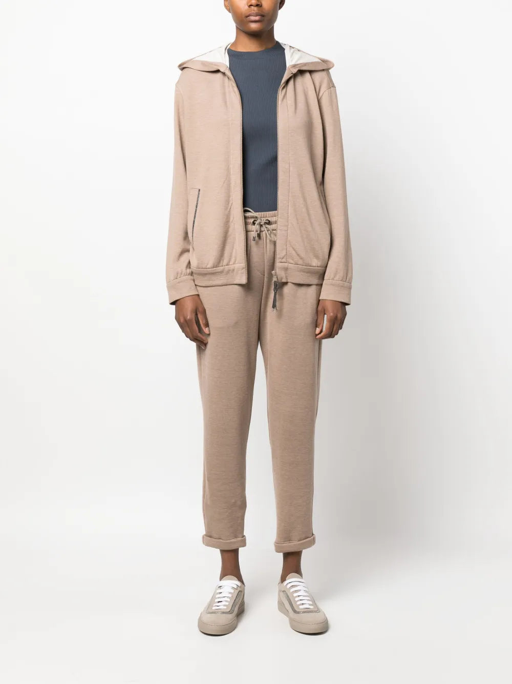 Long-Sleeve Zipped Hoodie