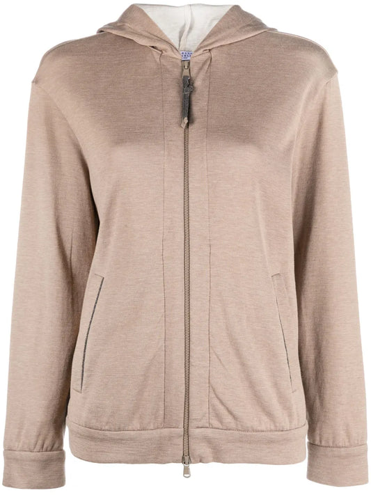 Long-Sleeve Zipped Hoodie