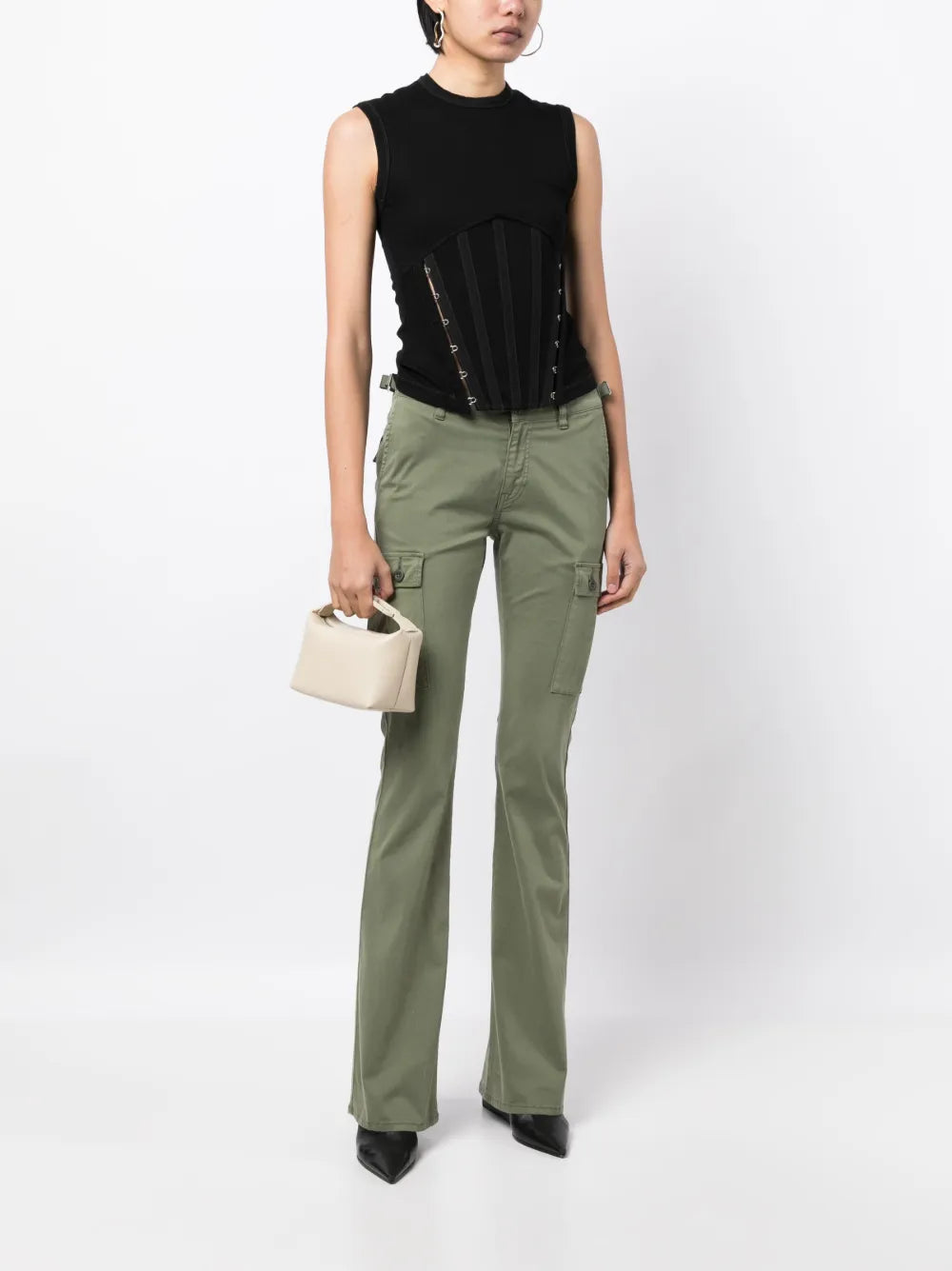 Riley Low-Rise Utility Bootcut Trousers